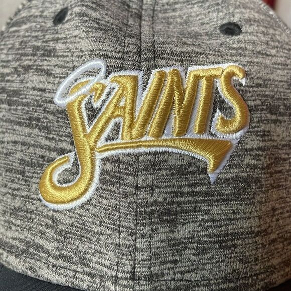 Saints Football The Game Black and Gray Cap w/Gold & White Logo (L/XL) - Picture 3 of 12